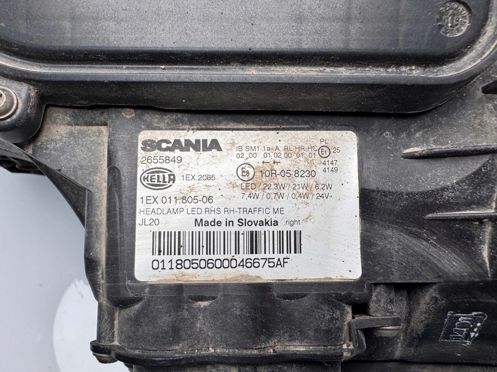 фото №5, Лампа права перед scania r s full led