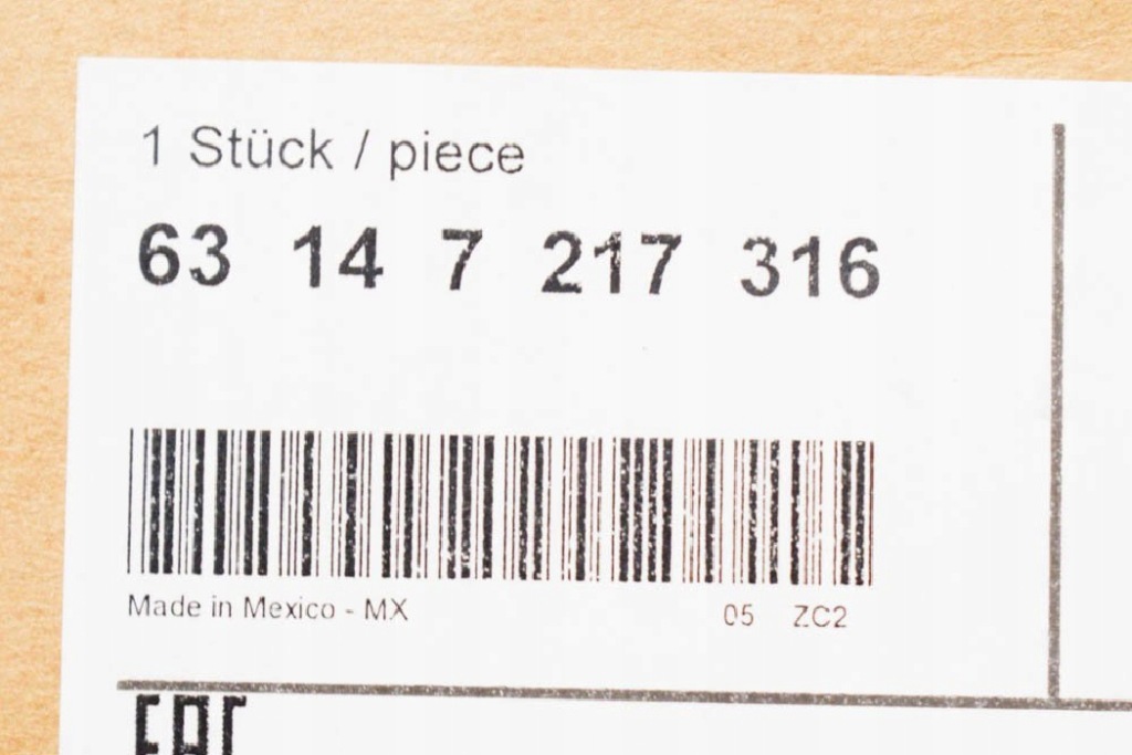 фото №7, Bmw x3 f25 задний бампер отражатель правый 6314 новый оригинальный 7217316