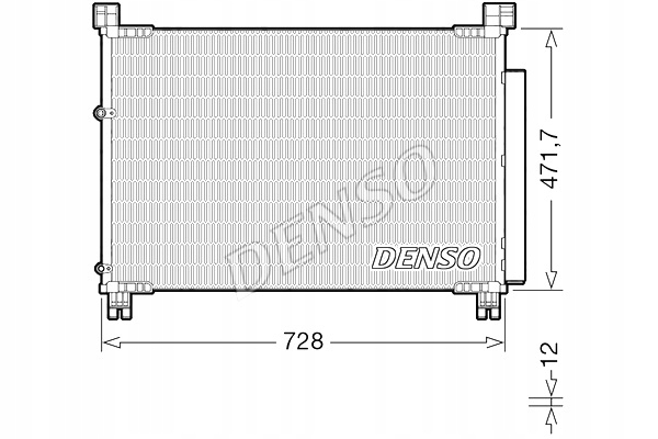 фото №2, Конденсатор кондиционера с осушитель lexus denso