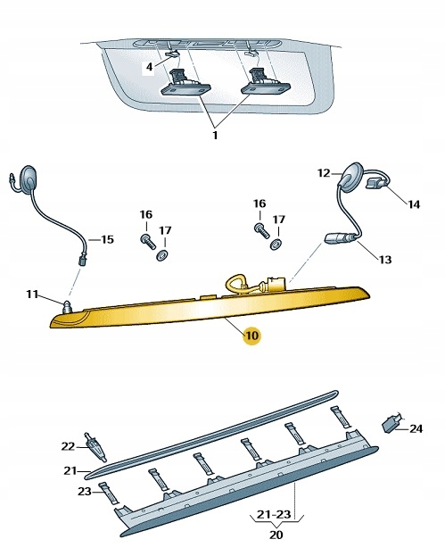 фото №1, Третій світло стоп skoda scala kamiq оригінал оригінальний номер
