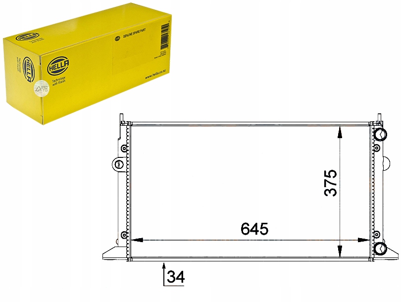 фото №1, Hella радіатор wody ford galaxy 1.9 tdi wgr