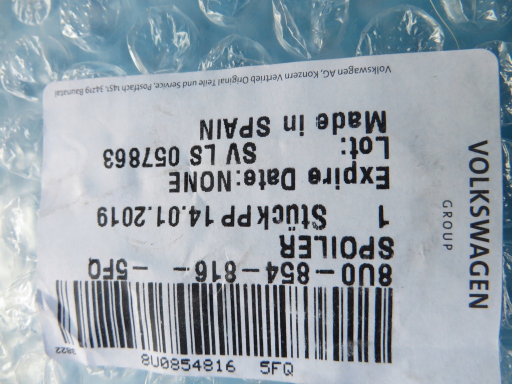 фото №5, Audi q3 8u0 спойлер крышки спойлер правая левая nowa or