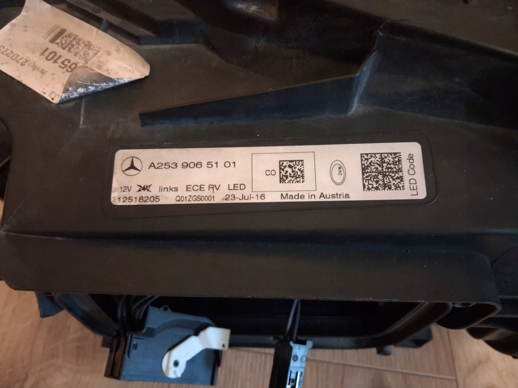 фото №11, A2539065101 лампа левый перед mercedes glc w253 x253 c253 led