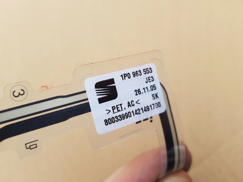 фото №9, Датчик zajęcia сиденье правый перед пассажира seat leon ii 1p0963553