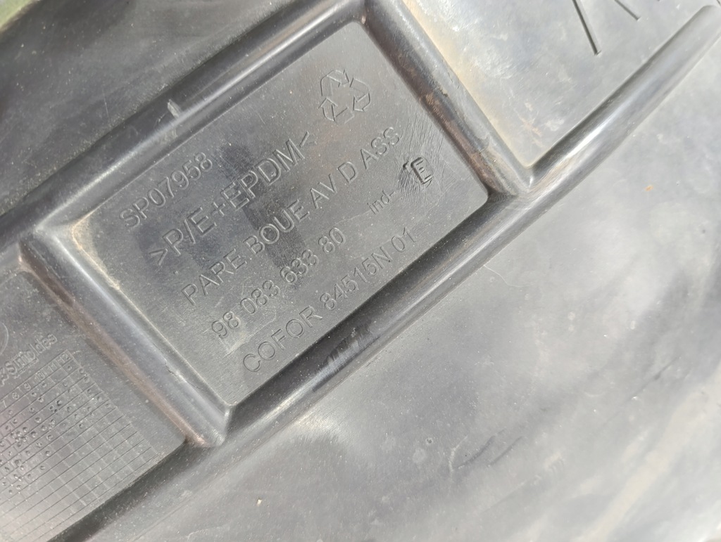 фото №10, Toyota proace ii expert iii 20- підкрилок правий перед передні сторона права