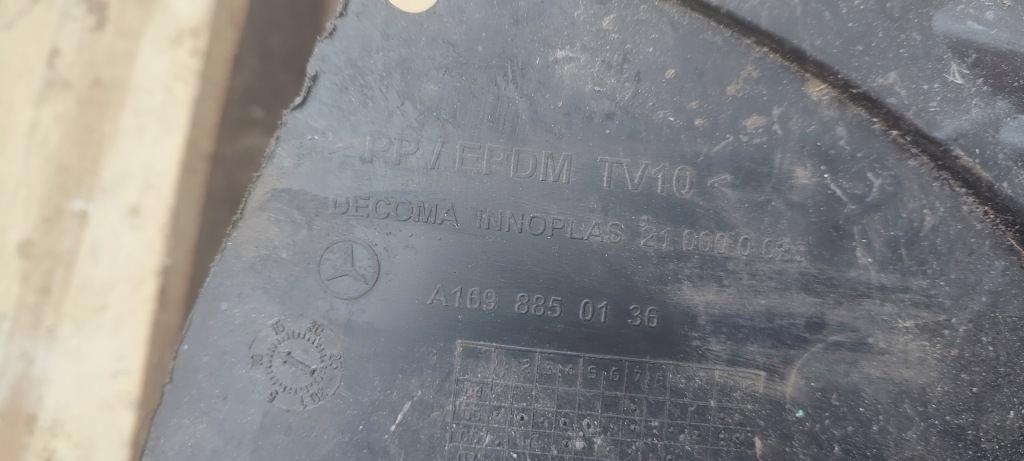 Захист бампера перед mercedes 169 245 a1698850136 Зі Шроту