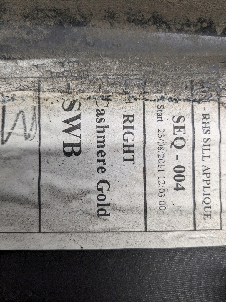 фото №7, Молдинг порог порог правая cashmere gold gdr jaguar xj x351 09-