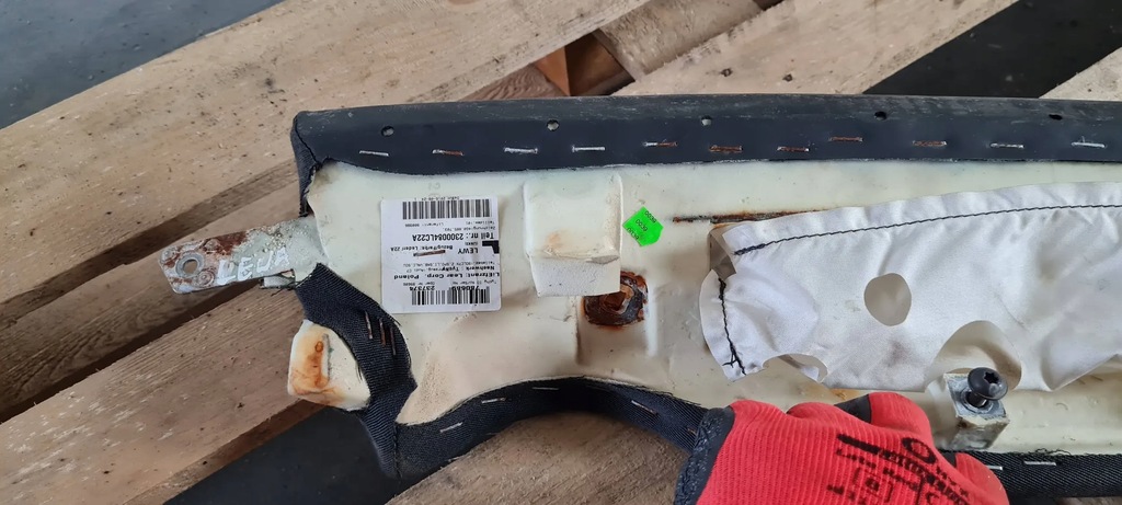 фото №11, S6 c7 4g lift обшивка сиденье левый задняя подушка безопасности кожа 4g0885703