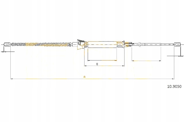 фото №2, Трос тормоза ручного skoda roomster 06- cofle