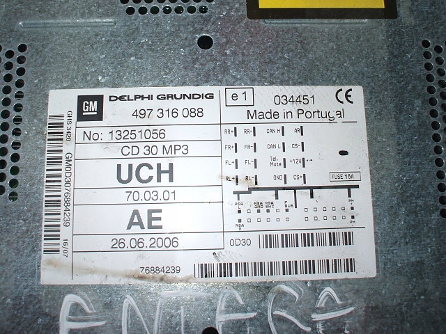 фото №4, Opel antara радіо cd mp3 delphi grundig