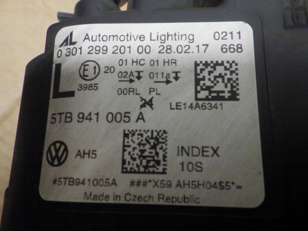 фото №9, Лампа vw touran 5tb941005a левая перед передняя