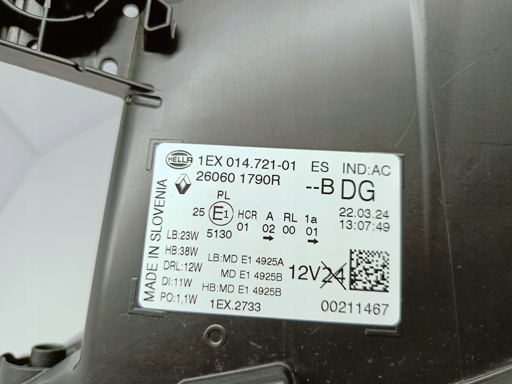 фото №14, Renault trafic iii lift 4 21- лампа ліва перед led pure vision 260601790r