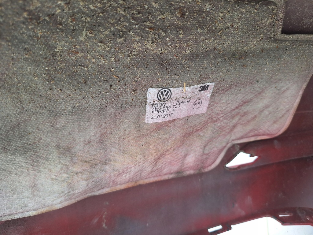 фото №15, Vw t6 multivan 7e5 бампер задний задняя