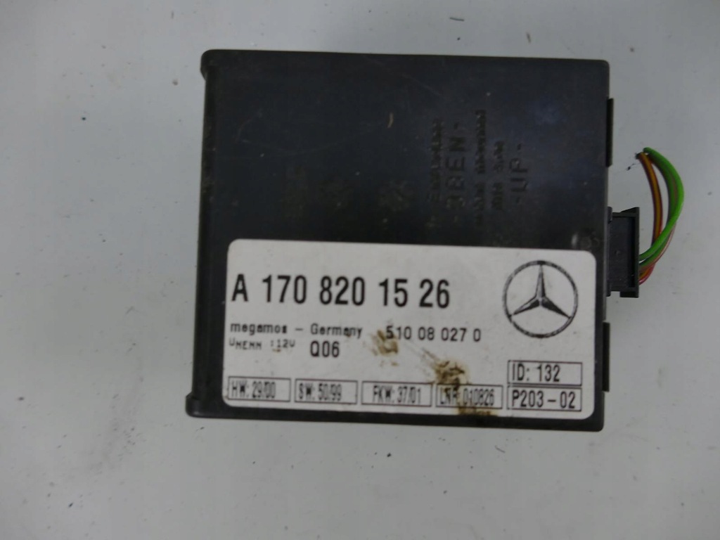 фото №1, Mercedes slk r170 lift модуль сигналізація блок керування бортовий комп'ютер