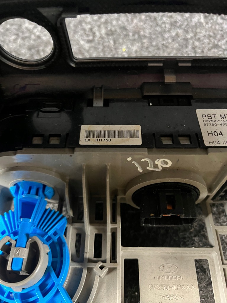 фото №11, I20 lift 12-14 панель обдув рамка радио 972504p540