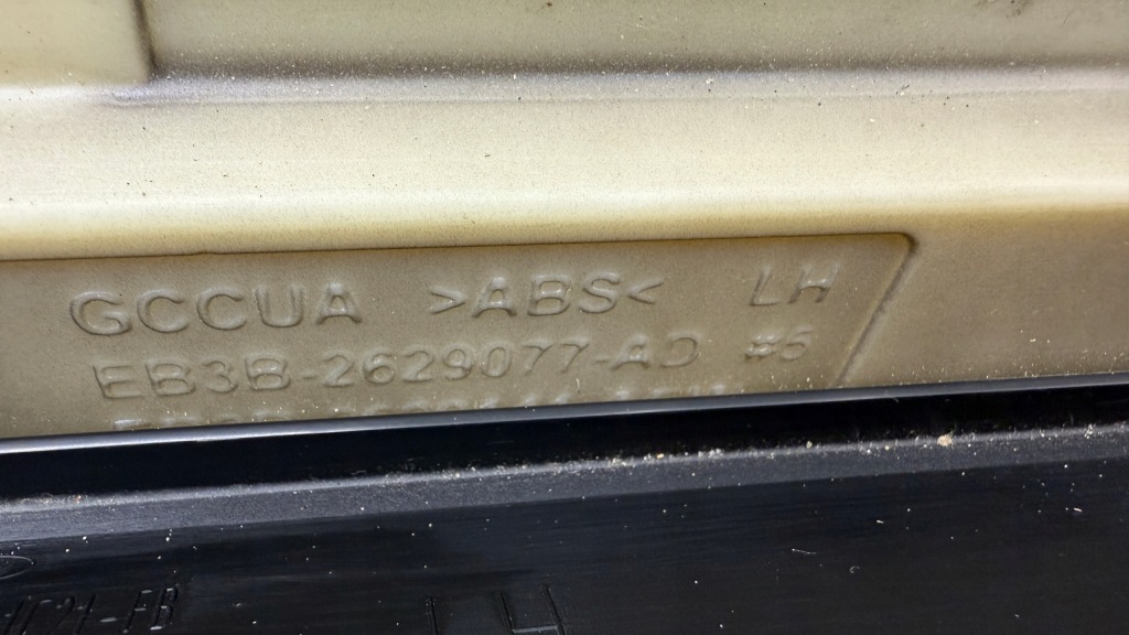 фото №4, Ford ranger 15+ левая молдинг кузов рейлинг накладка eb3b-2629077-ad zdk783fd