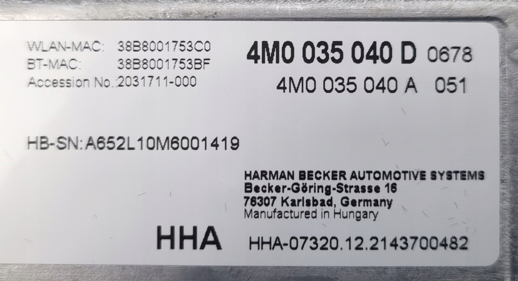 фото №9, Блок mib2 audi q7 4m 4m0035040d