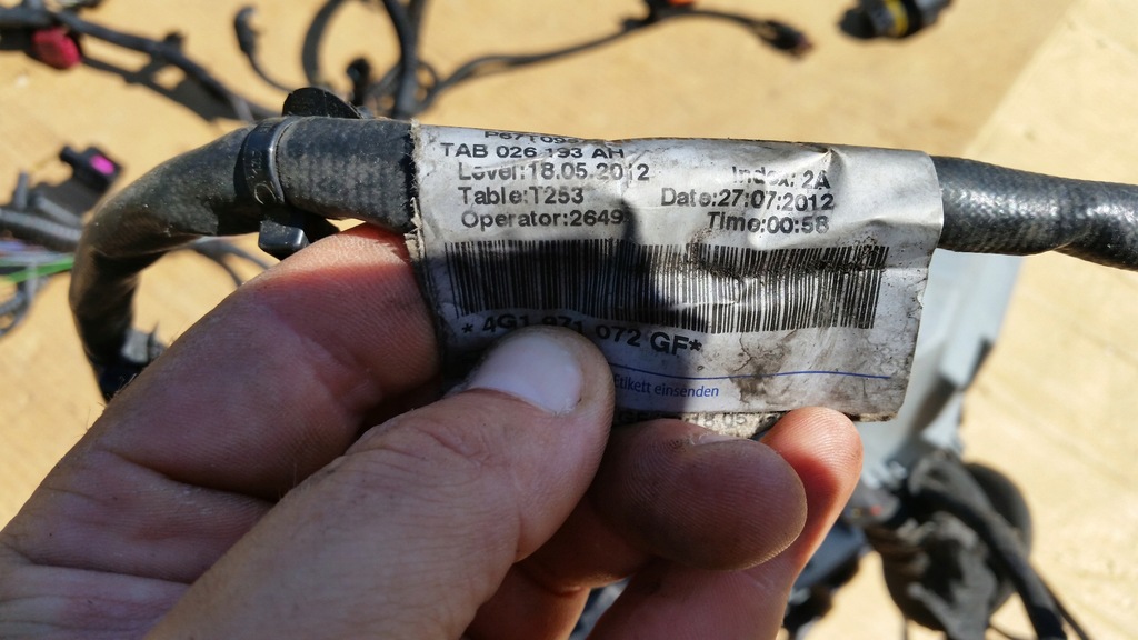 фото №14, Джгут двигуна audi a6 c7 3,0 tdi cla 4g1971072gf