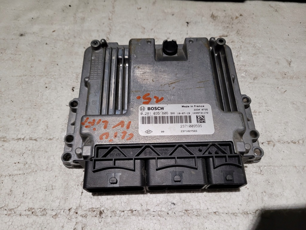 фото №1, Бортовой компьютер двигателя renault 0281035806