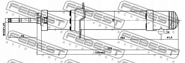 фото №2, Амортизатор febest 12658719f