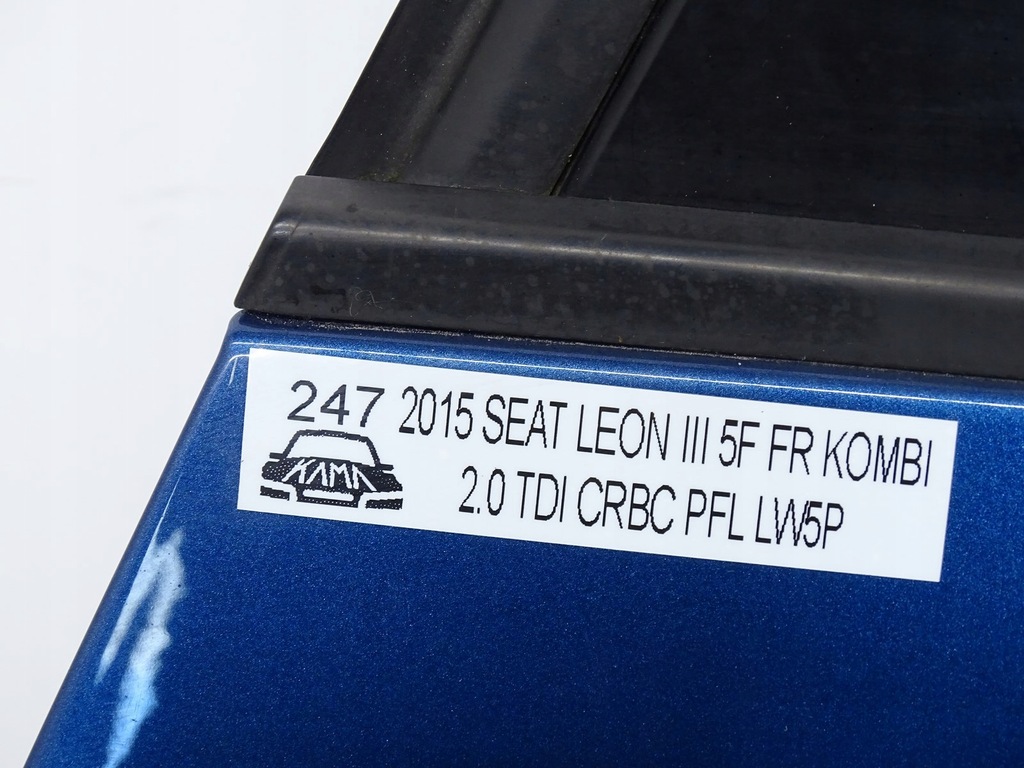фото №9, Дверь правое правый задняя seat leon iii 5f kombi lw5p