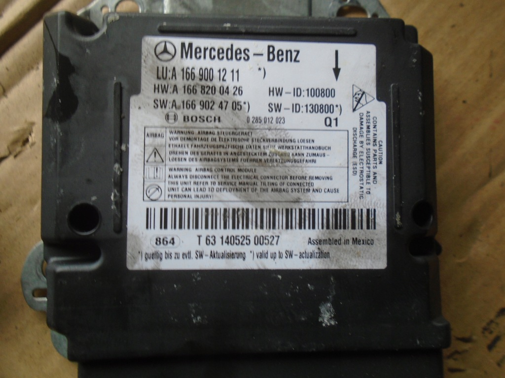 фото №2, Mercedes x166 gl датчик air bag модуль 2014r