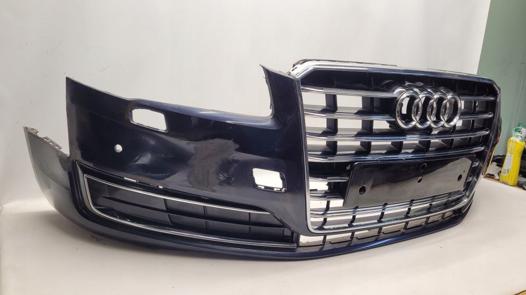 фото №5, Audi a8 4h0 14r-lift бампер с решётка оригинал