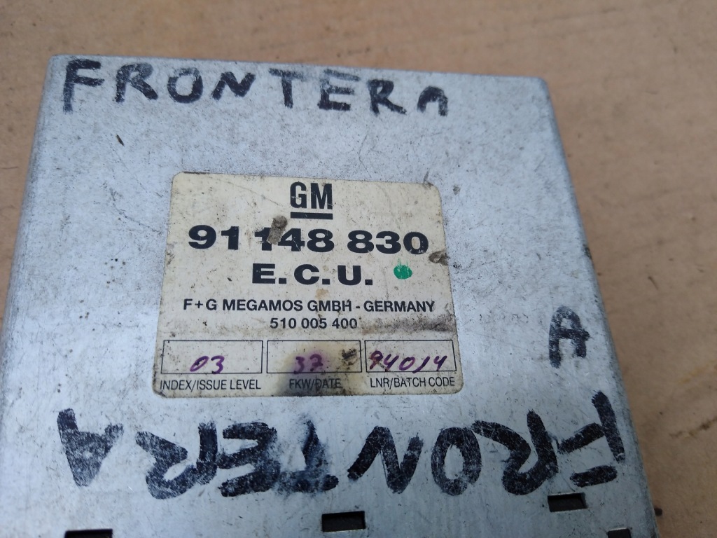 Frontera a модуль бортовой компьютер ecu 91148830 Доставка