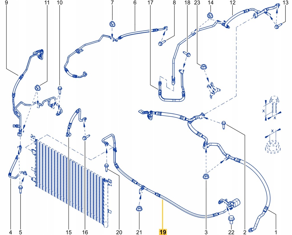 фото №11, Новый оригинальный номер шланг кондиционера renault master iv 924906953r