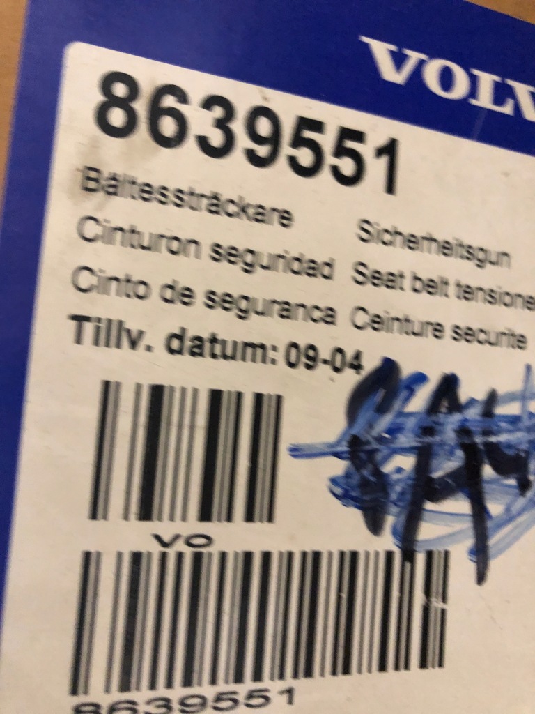 фото №6, Volvo v50 pas безпеки задня лівий