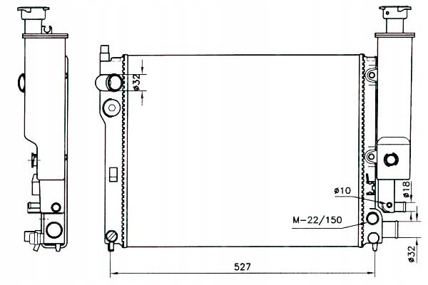 фото №1, Nrf радіатор peugeot 405 1,4 1,6 nrf