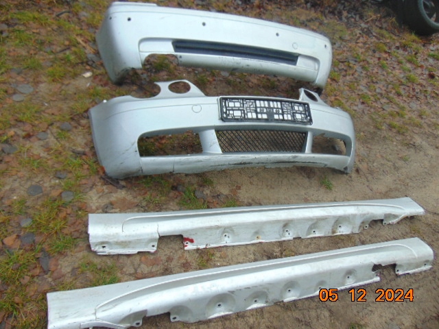 фото №14, Bmw 3 e46 compact do pod pdc бампер задняя задний серебристый решётка m набор m///