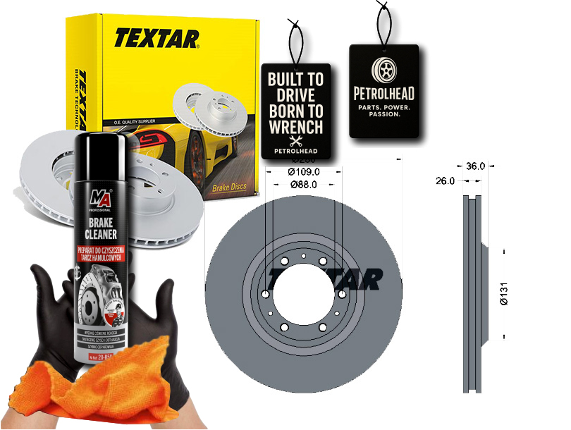 фото №1, Гальмівні диски гальмівні 2szt opel перед frontera 92- text #petrolhead pro+ kit2