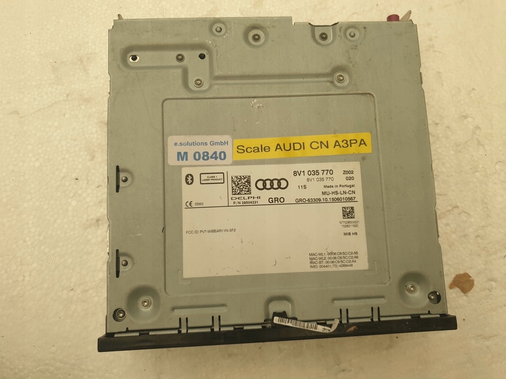 фото №1, Зчитувач навігації mmi audi a3 8v1035770