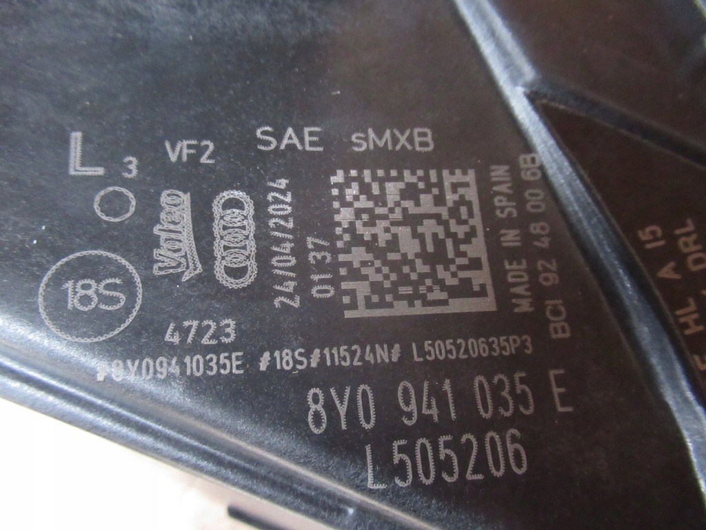 фото №10, Audi a3 rs3 8y лампа ліва фара лівий full led matrix 8y0941035e usa