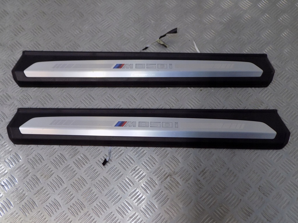 фото №8, Bmw 8 g15 накладки молдинг защита порог карбон m850i