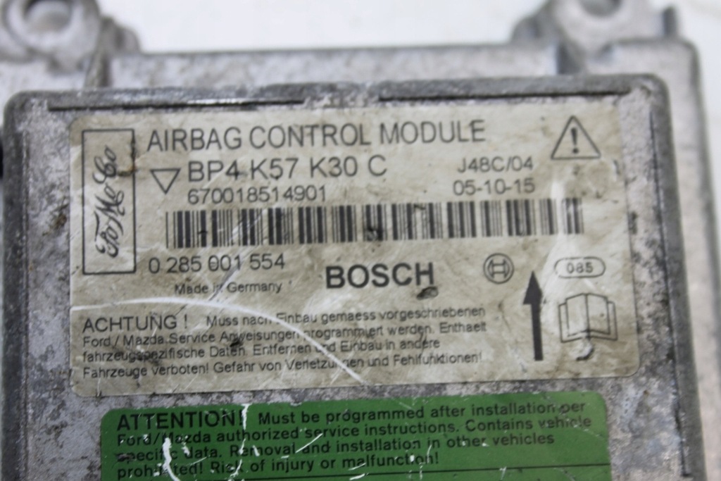 фото №11, Модуль подушка безпеки mazda 3 bk 0285001554 2008