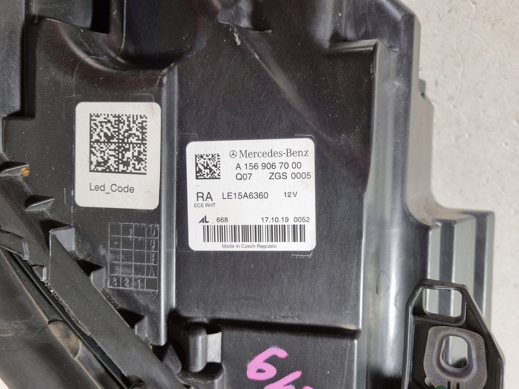 фото №13, Mercedes gla lift w156 full led лампа правая перед