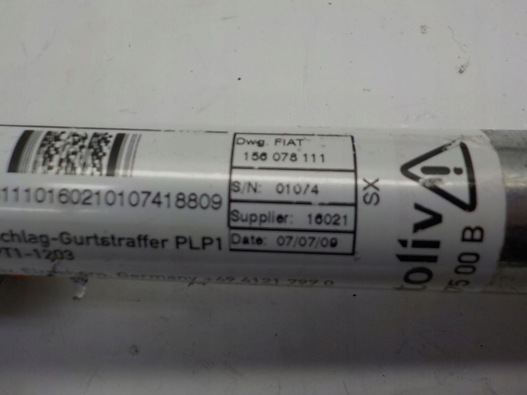 Alfa romeo mito ремінь безпеки натягувач лівий 615903600 156078111 Зі Шроту