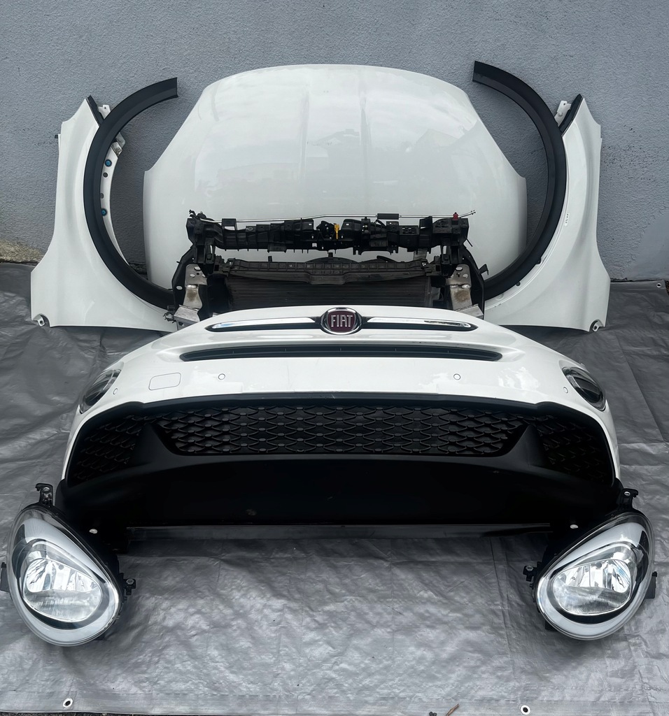 фото №6, Fiat 500x lift бампер капот лампы крылья pas передний 2018-