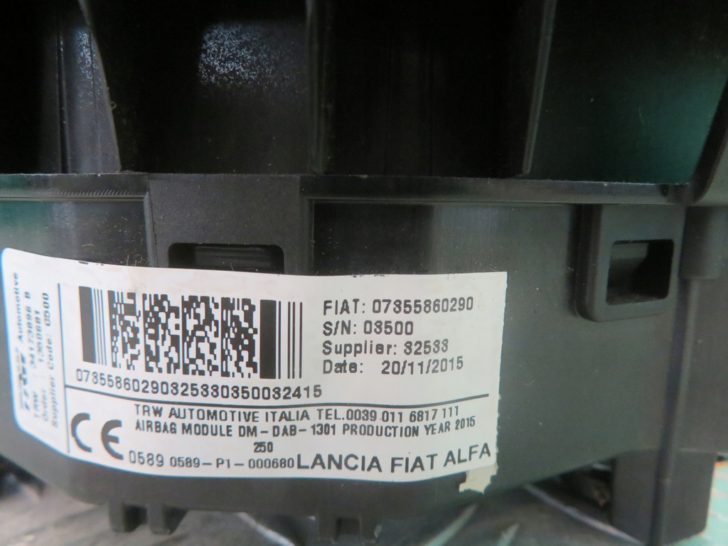 фото №7, Подушка повітряна подушка безпеки водія peugeot boxer 16r lift