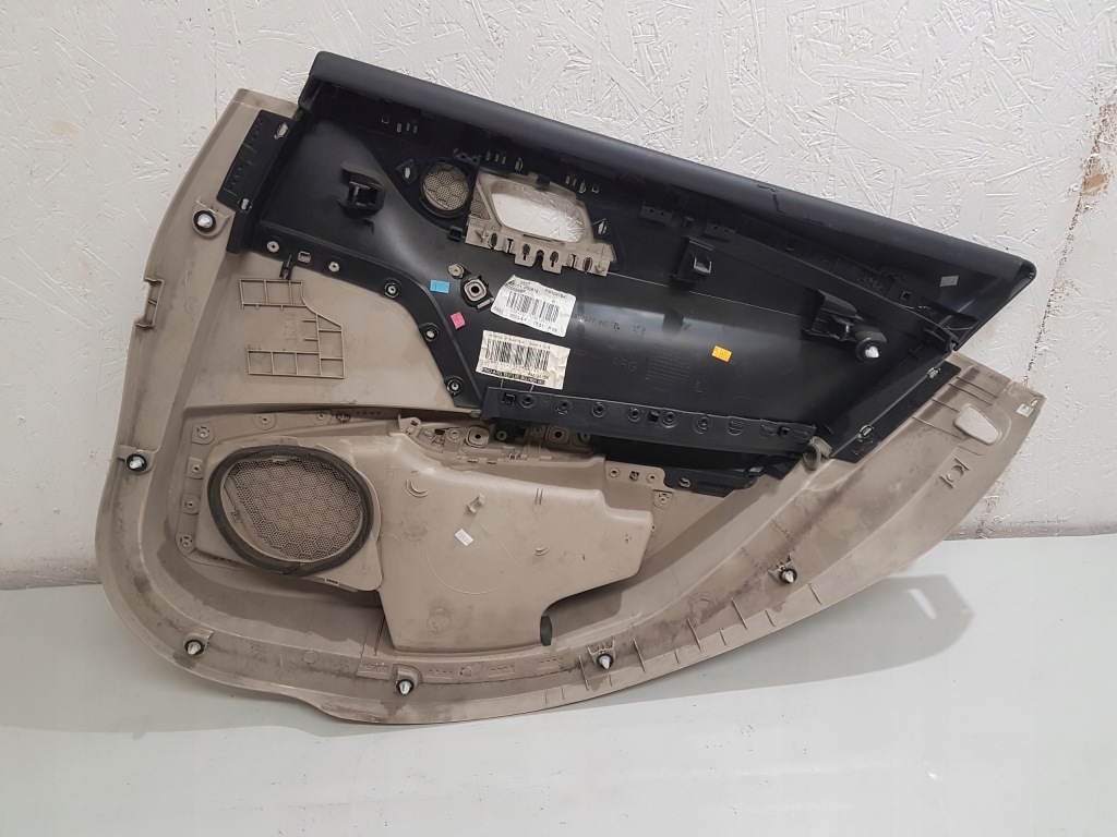 фото №4, Peugeot 508 i обшивка дверь левый задняя кожа beż