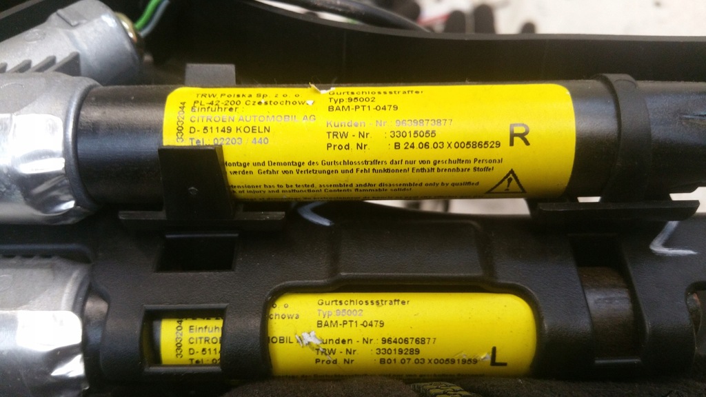 фото №10, Подушки безпеки натягувачі датчик подушка безпеки citroen pluriel