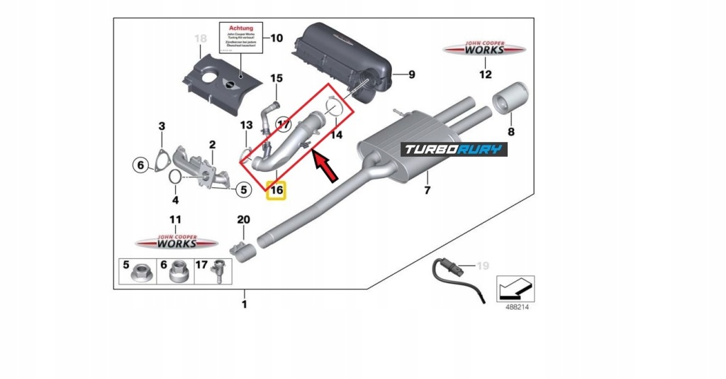 Шланг фільтра повітря повітрозабірник mini r57 r58 paceman r61 cooper 13717602692 Зі Шроту