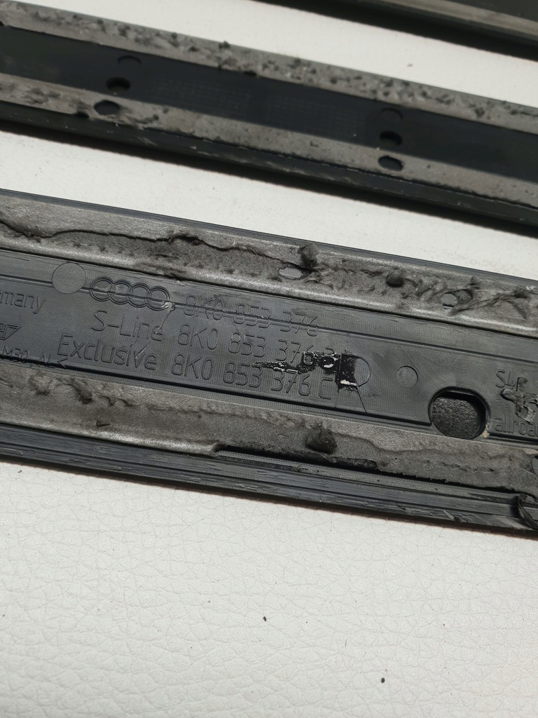 фото №9, Audi a4 allroad b8 8k 08-11 накладка порог молдинг dekor na порог комплект