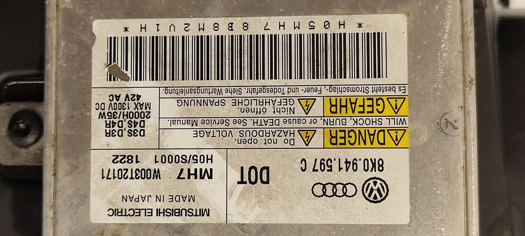 фото №7, Audi a7 4g лампа левый перед anglik rhd 4g8941005a