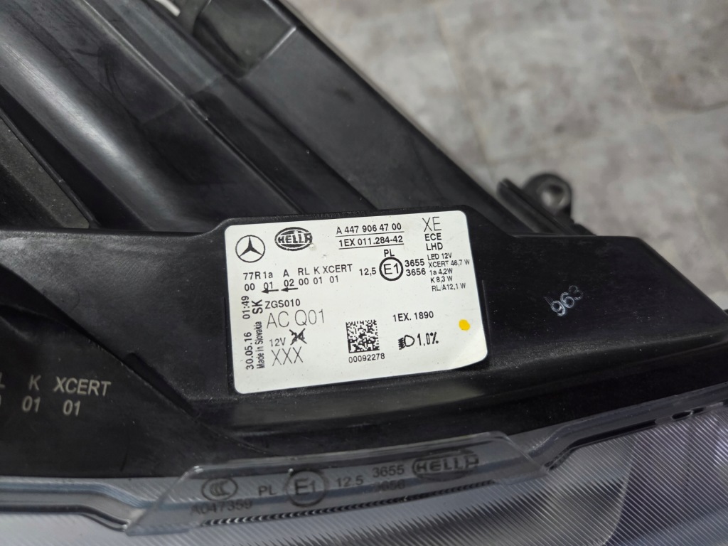 Фара права перед mercedes v-klasa vito w447 full led a4479064700 Доставка