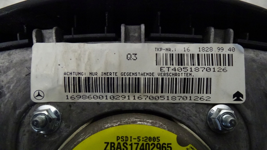 фото №3, Подушка водія mercedes w169 a150