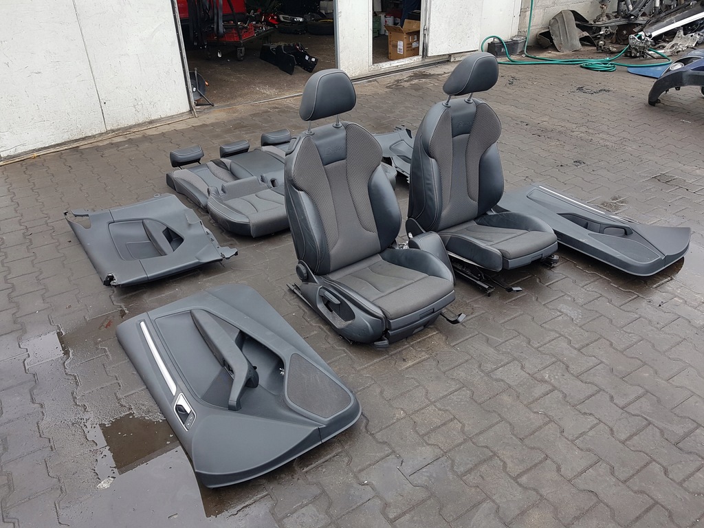 фото №5, Audi a3 8v 13-16r s-line hb сидіння напівшкіра заднє сидіння 3d