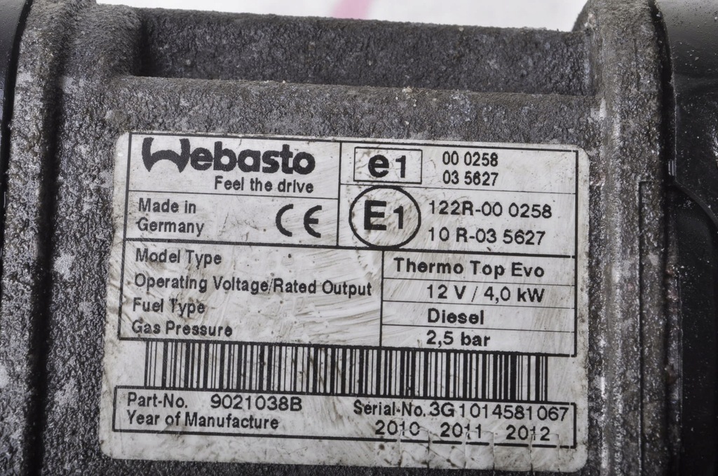 фото №8, Citroen c4 grand picasso webasto нагрівач 9021038b